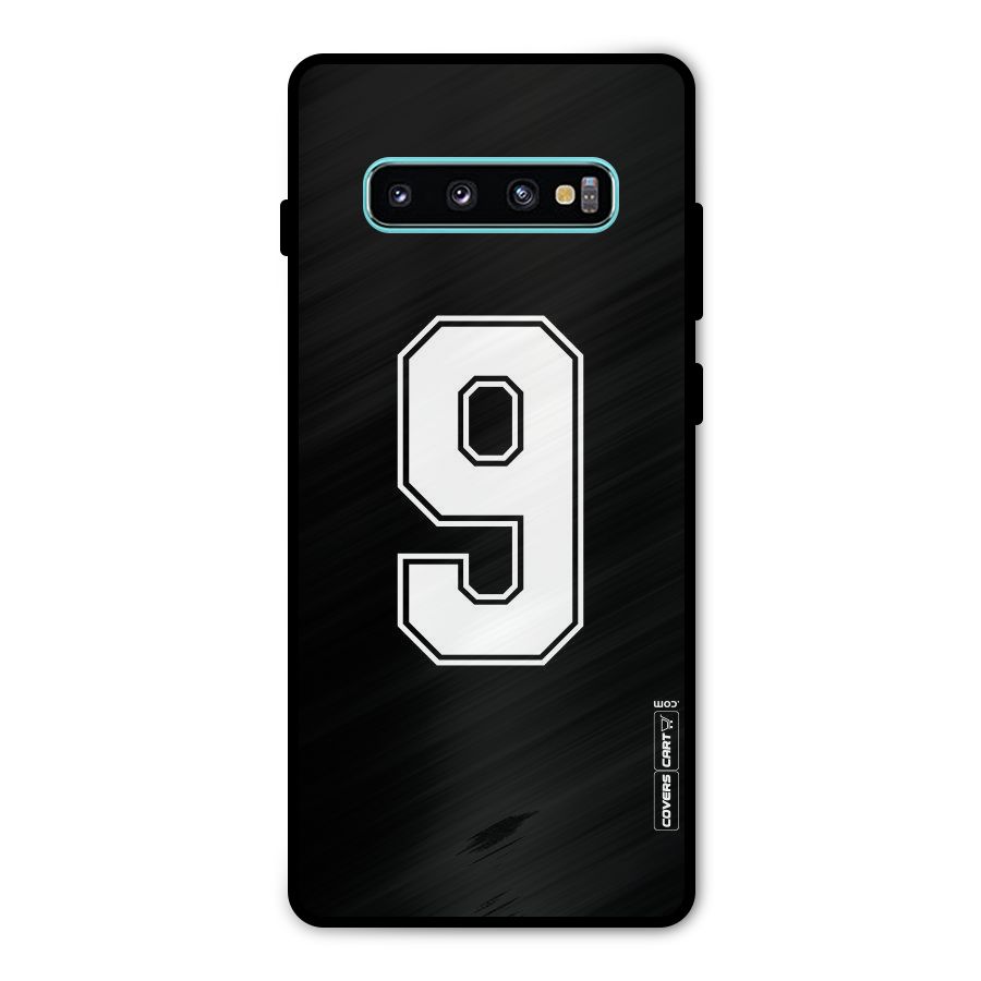 Number 9 Metal Back Case for Galaxy S10 Plus