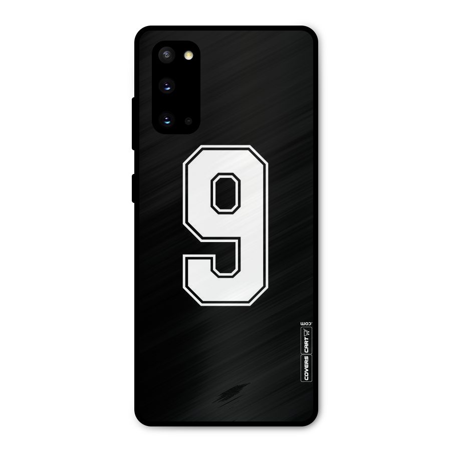 Number 9 Metal Back Case for Galaxy S20