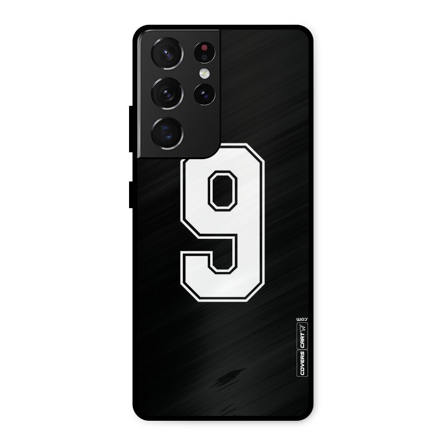 Number 9 Metal Back Case for Galaxy S21 Ultra 5G