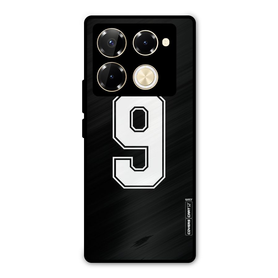 Number 9 Metal Back Case for Infinix Note 40 Pro