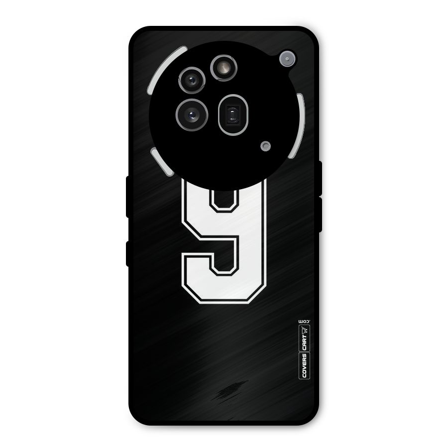 Number 9 Metal Back Case for Nothing Phone 3a Pro
