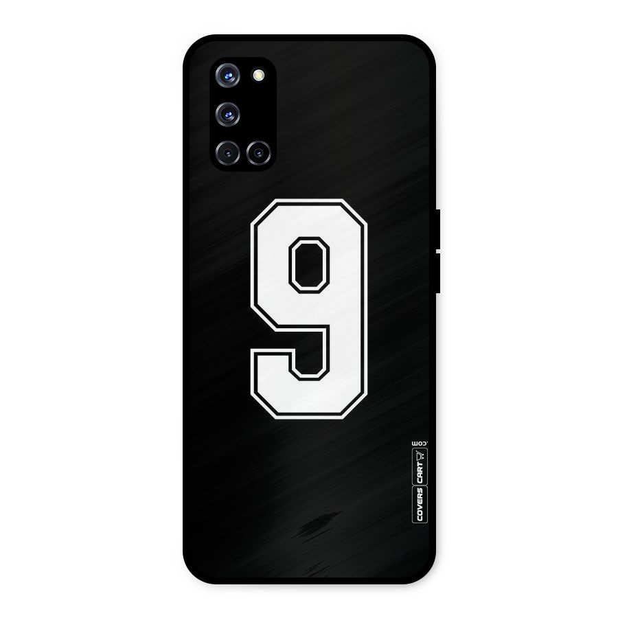 Number 9 Metal Back Case for Oppo A52