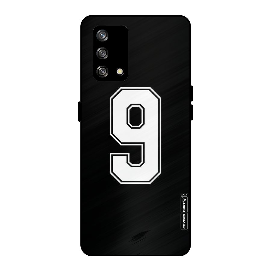 Number 9 Metal Back Case for Oppo F19