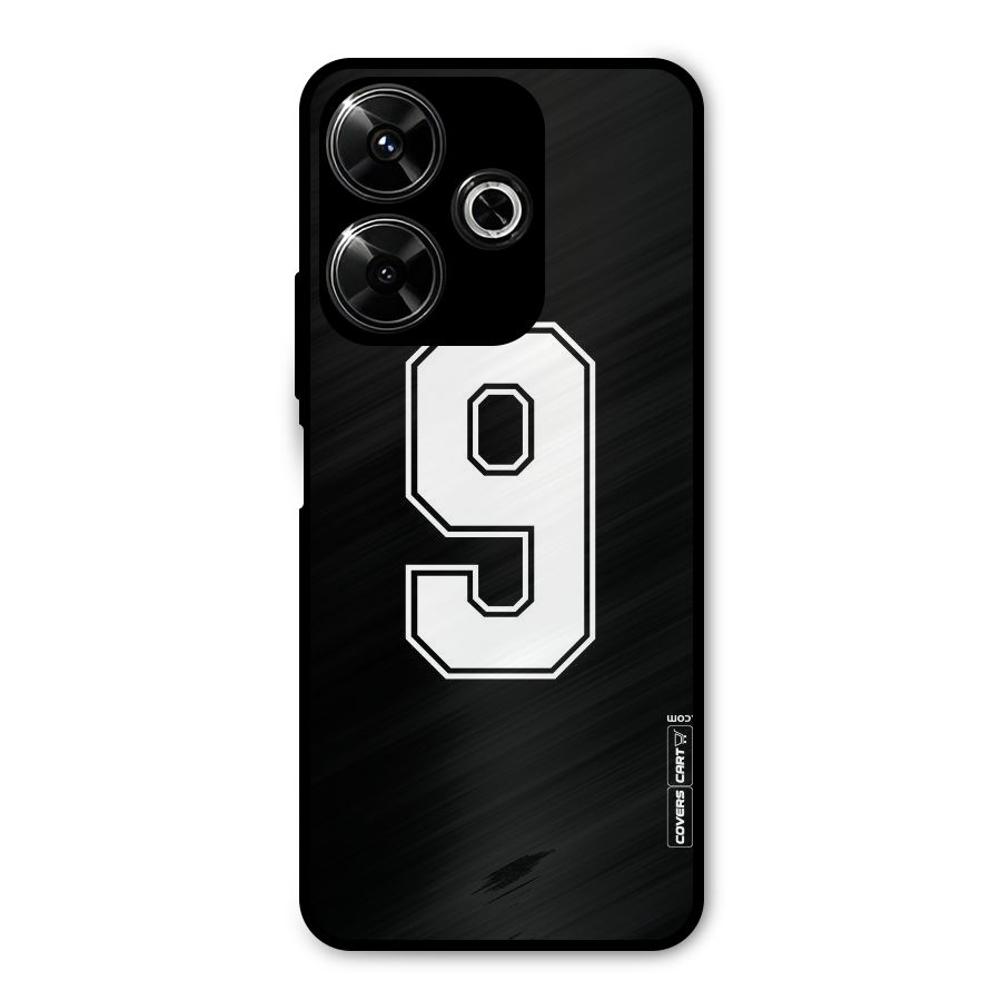 Number 9 Metal Back Case for Poco M6 Plus