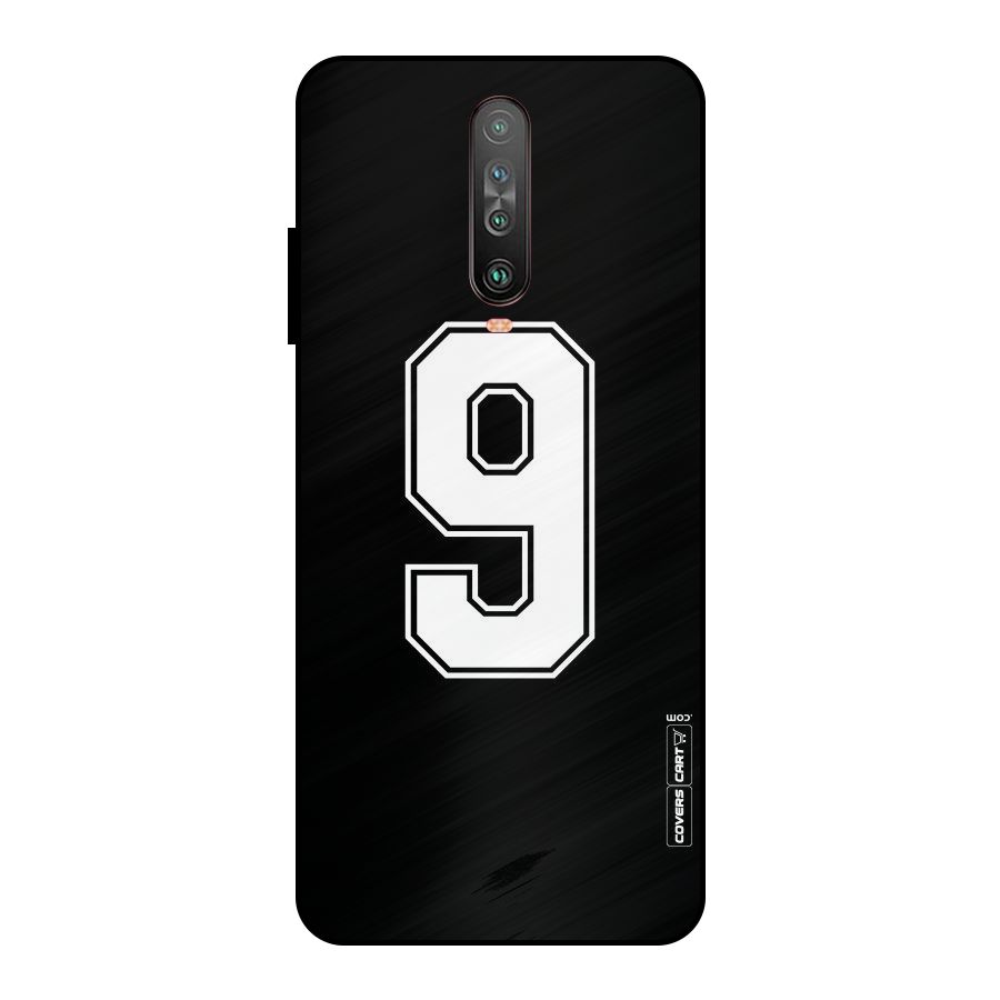 Number 9 Metal Back Case for Poco X2