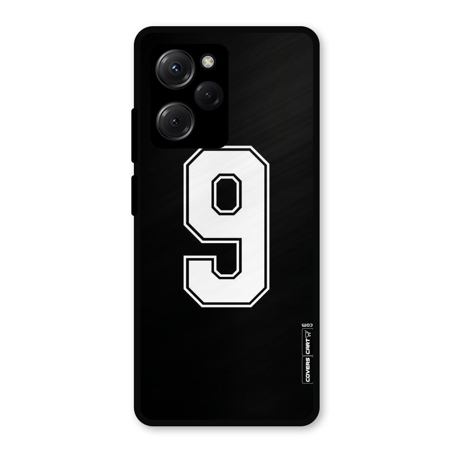 Number 9 Metal Back Case for Poco X5 Pro