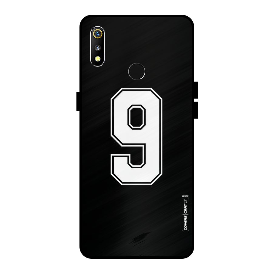 Number 9 Metal Back Case for Realme 3
