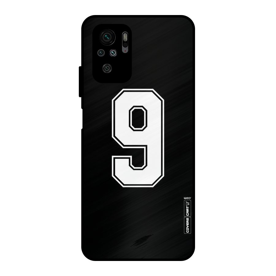 Number 9 Metal Back Case for Redmi Note 10S