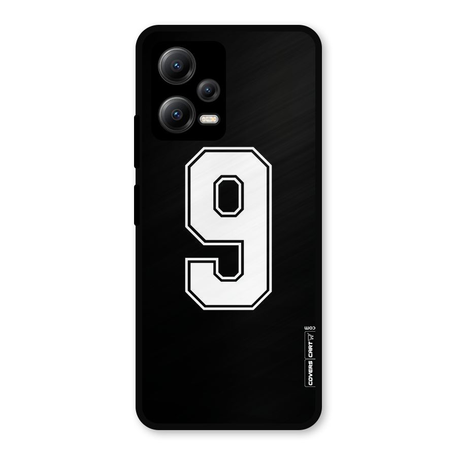 Number 9 Metal Back Case for Redmi Note 12 5G