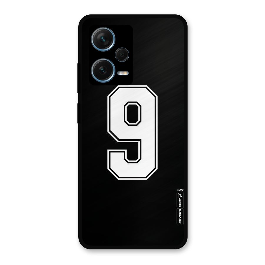 Number 9 Metal Back Case for Redmi Note 12 Pro Plus 5G