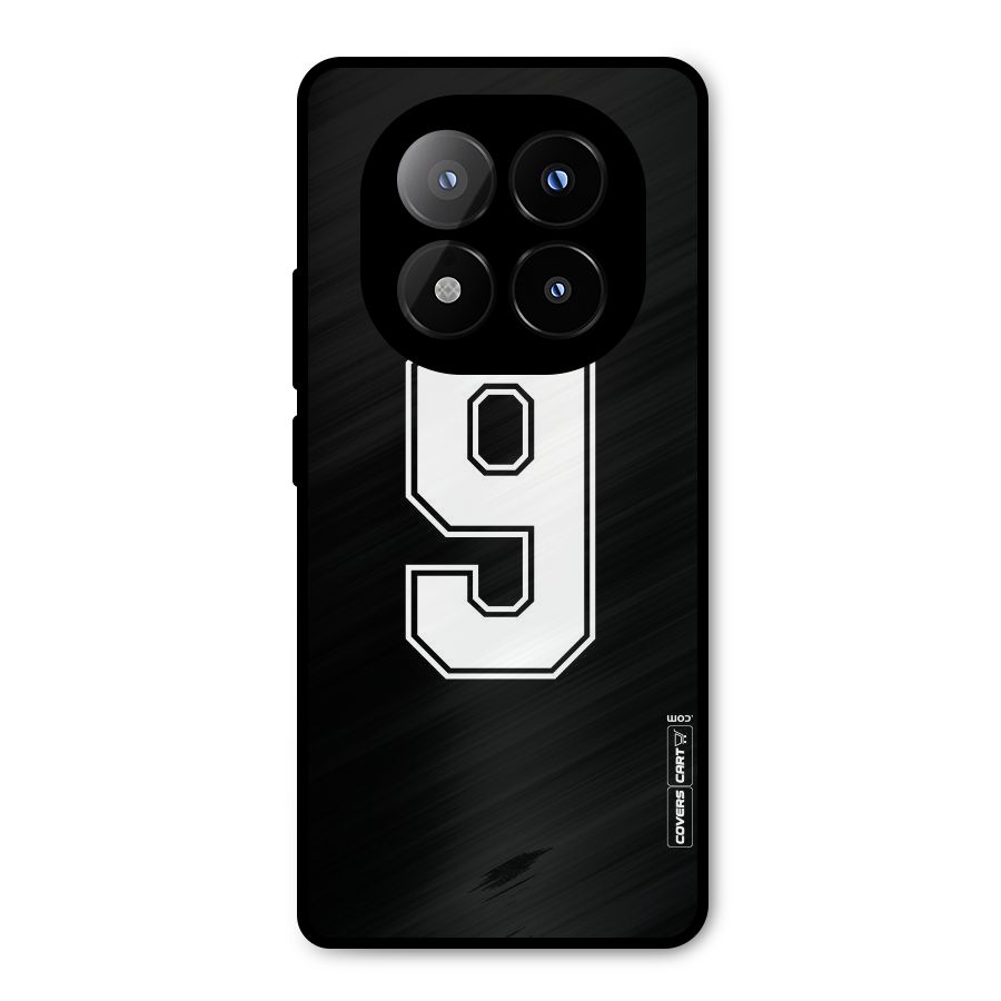 Number 9 Metal Back Case for Redmi Note 14 Pro Plus 5G