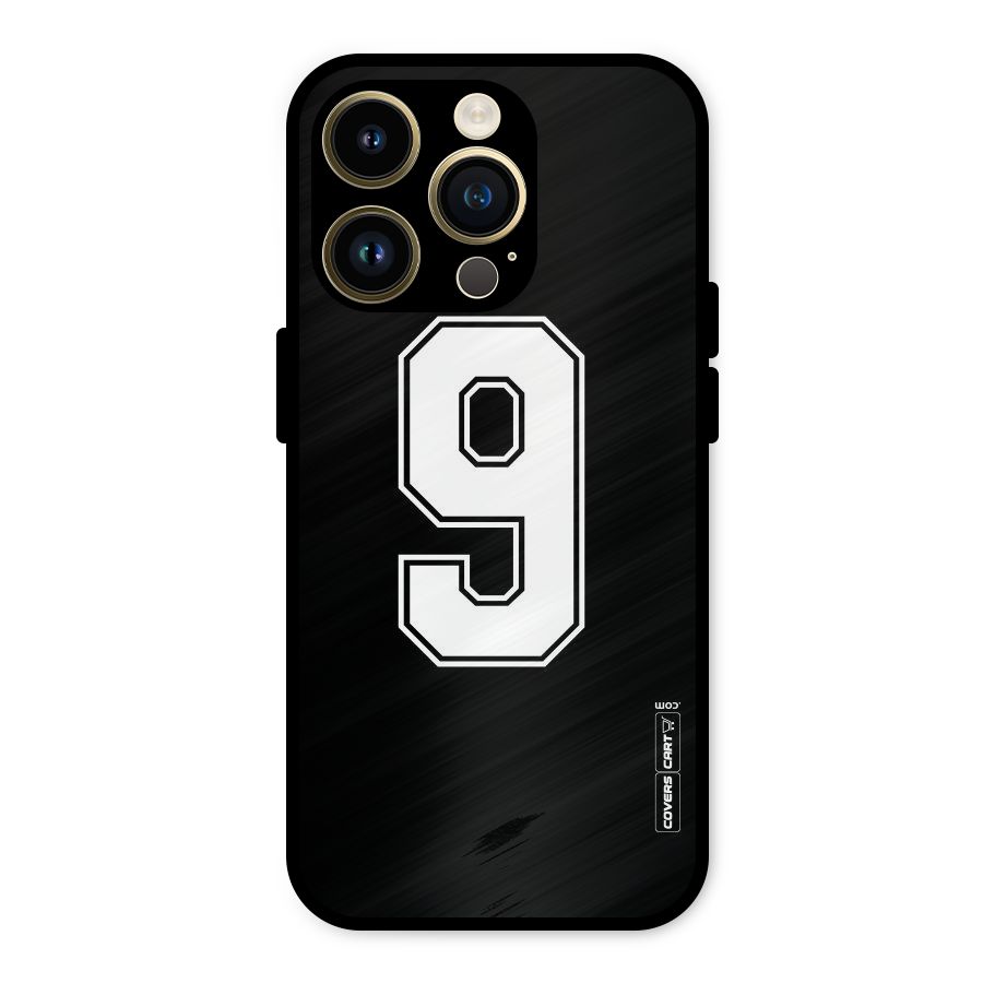 Number 9 Metal Back Case for iPhone 14 Pro