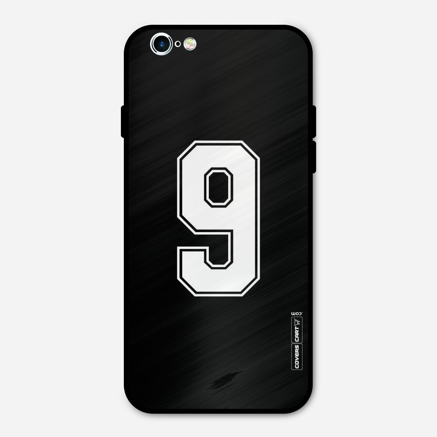 Number 9 Metal Back Case for iPhone 6 6s