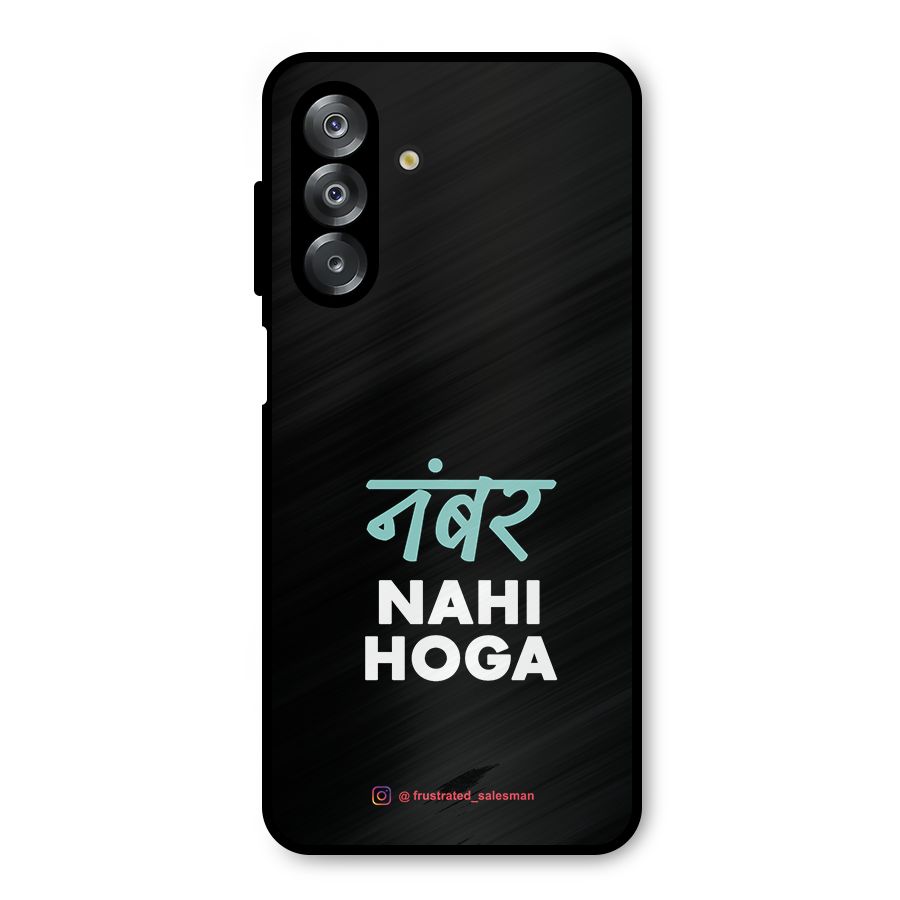 Number Nahi Hoga Black Metal Back Case for Galaxy A26