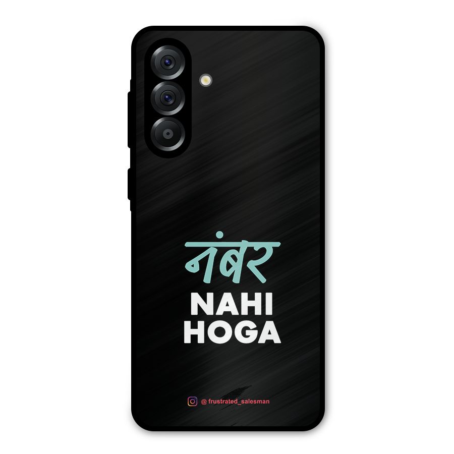Number Nahi Hoga Black Metal Back Case for Galaxy A56