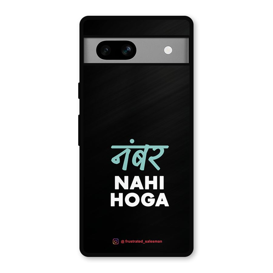 Number Nahi Hoga Black Metal Back Case for Google Pixel 7a