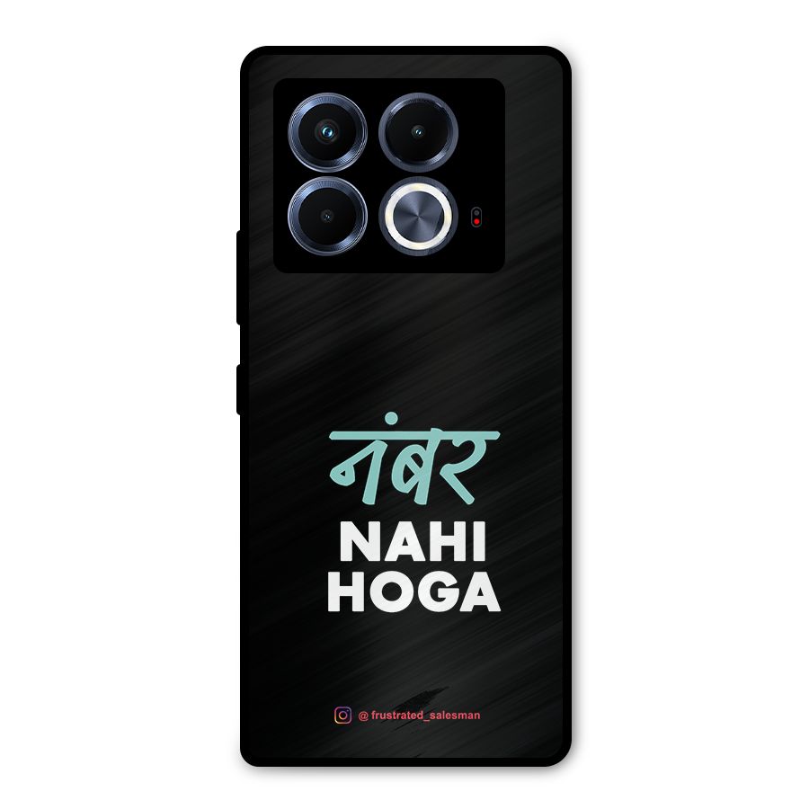 Number Nahi Hoga Black Metal Back Case for Infinix Note 40 5G