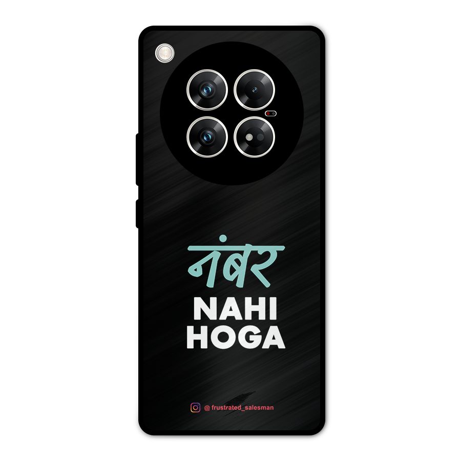 Number Nahi Hoga Black Metal Back Case for Infinix Zero 40 5G