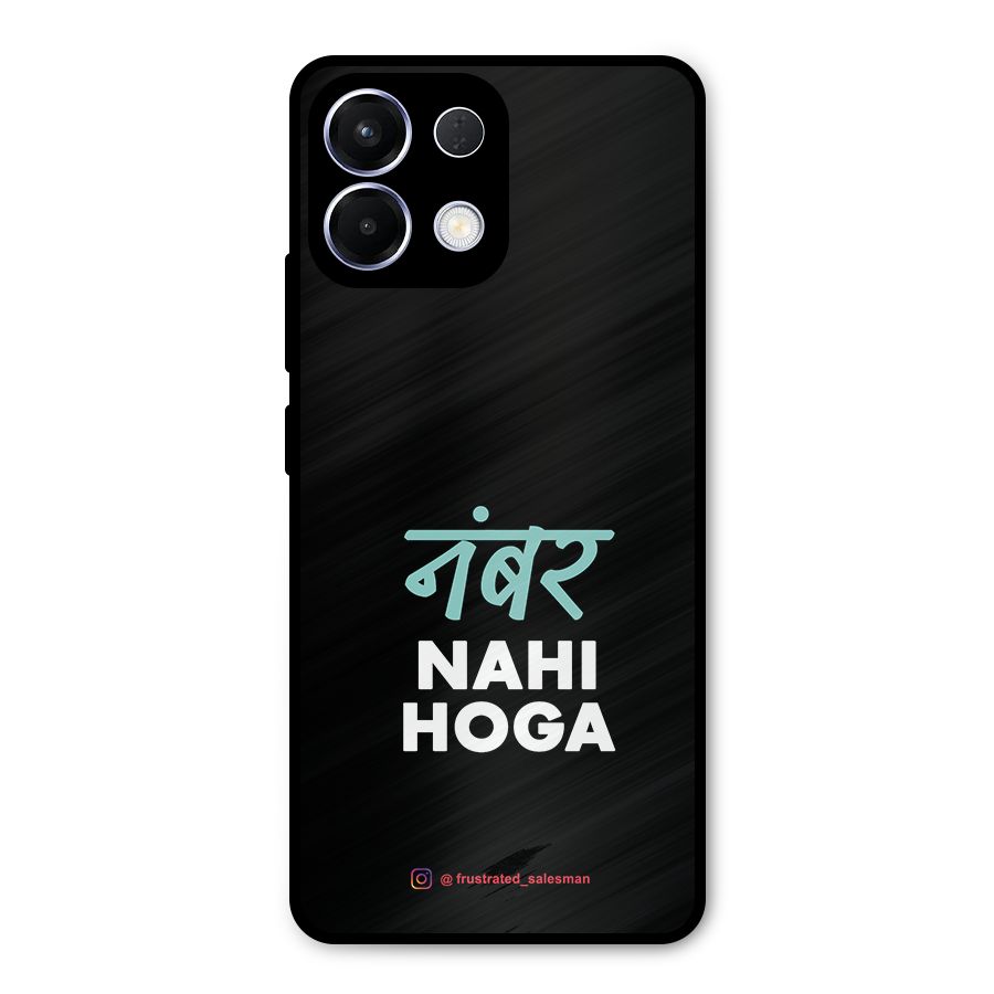 Number Nahi Hoga Black Metal Back Case for Oppo K13