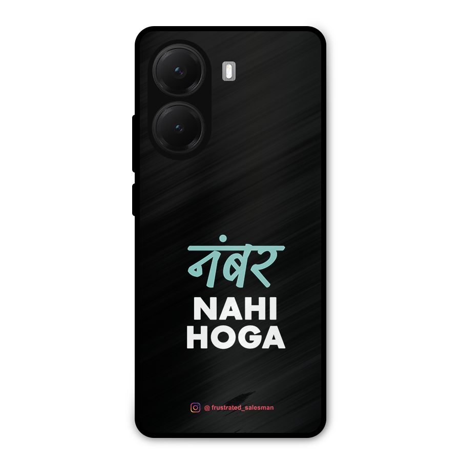 Number Nahi Hoga Black Metal Back Case for Poco X7 Pro