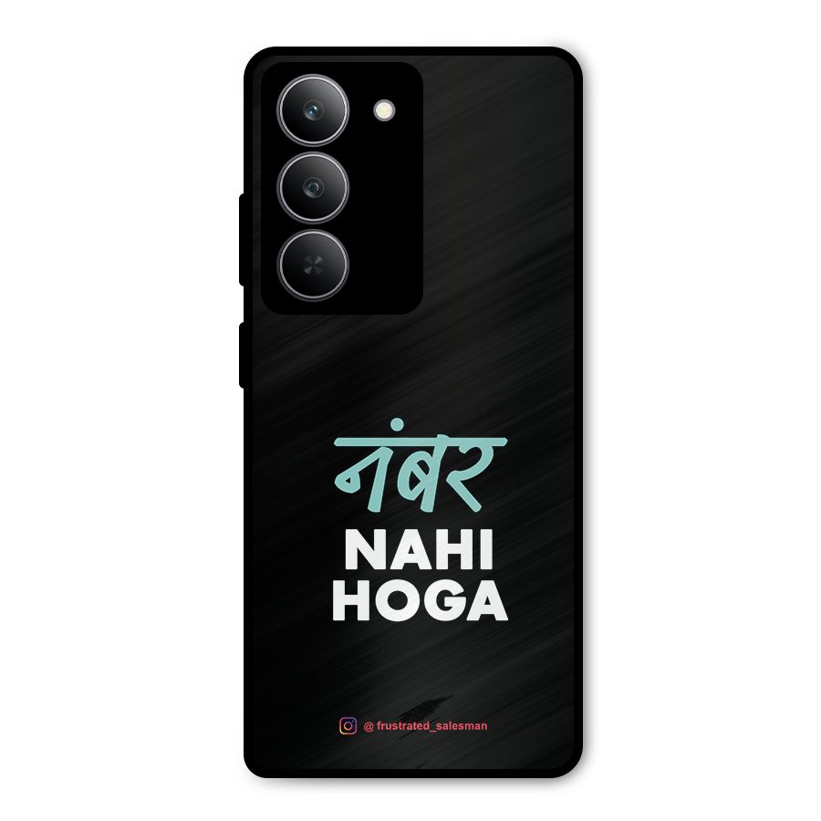 Number Nahi Hoga Black Metal Back Case for Realme 14x