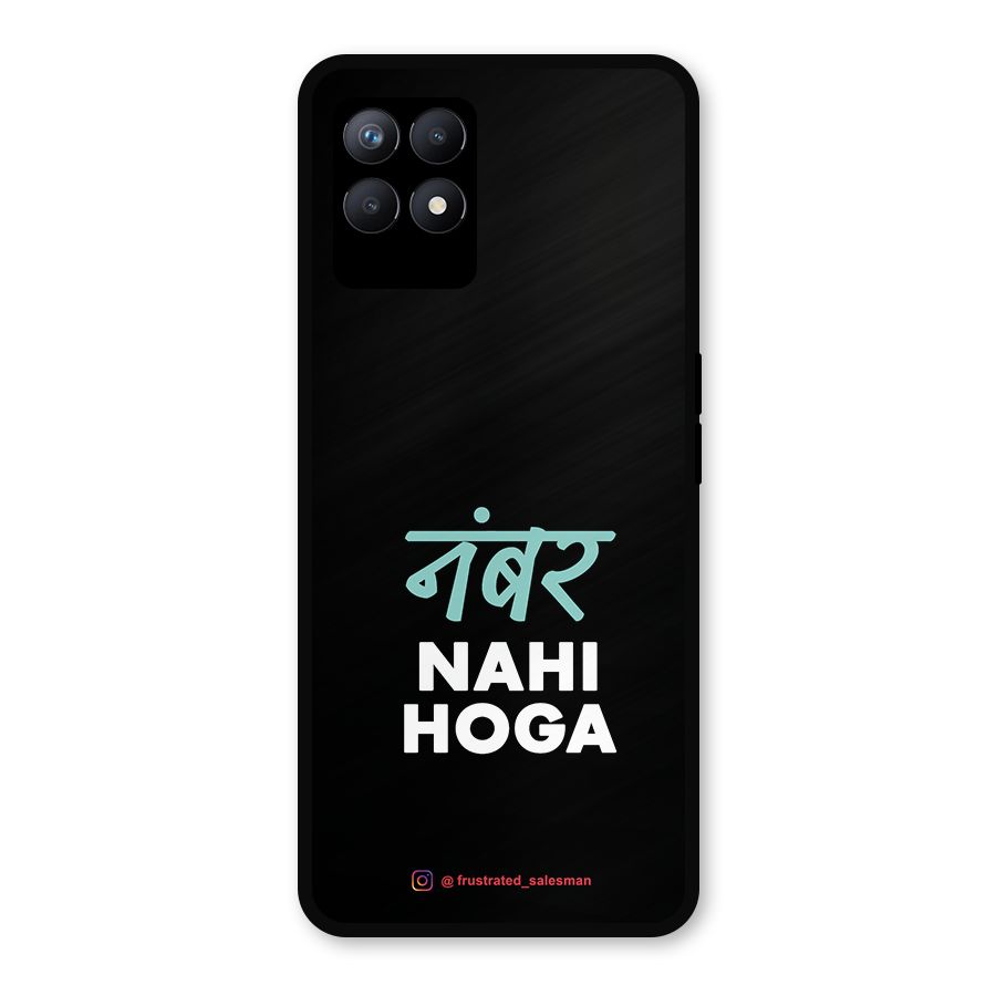 Number Nahi Hoga Black Metal Back Case for Realme Narzo 50
