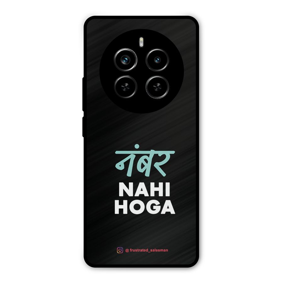 Number Nahi Hoga Black Metal Back Case for Realme P1 Pro