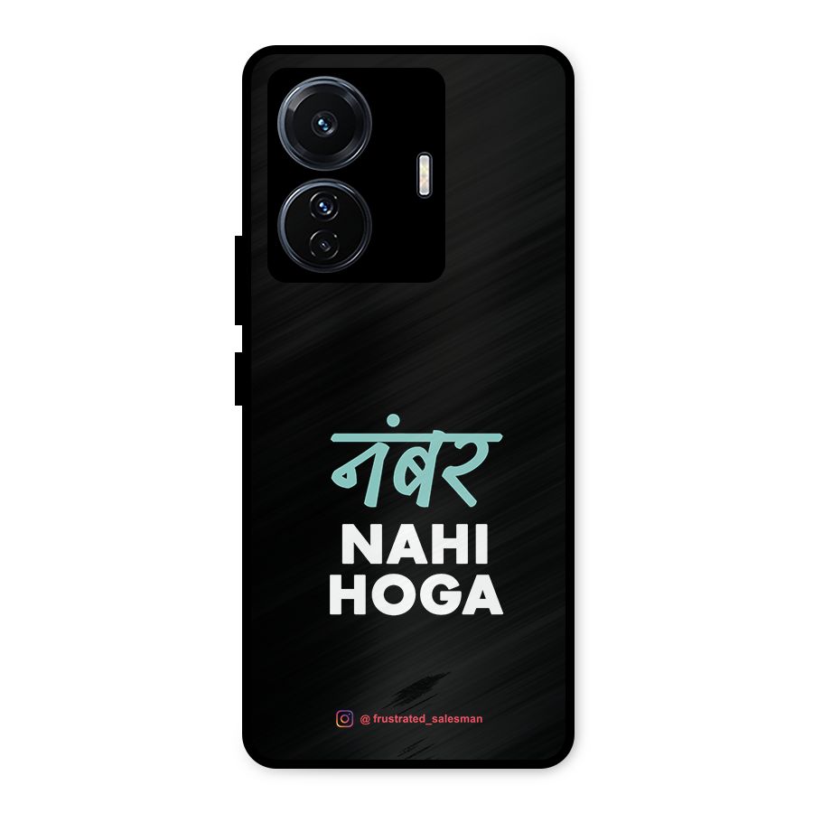 Number Nahi Hoga Black Metal Back Case for Vivo T1 Pro