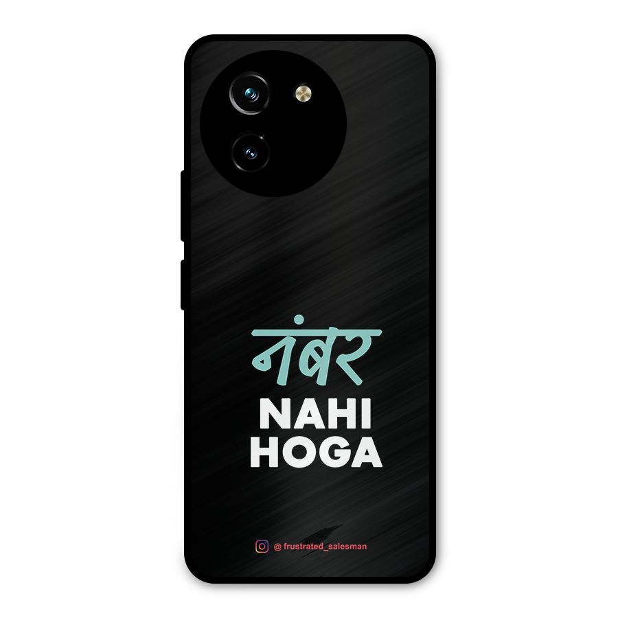Number Nahi Hoga Black Metal Back Case for Vivo T3x