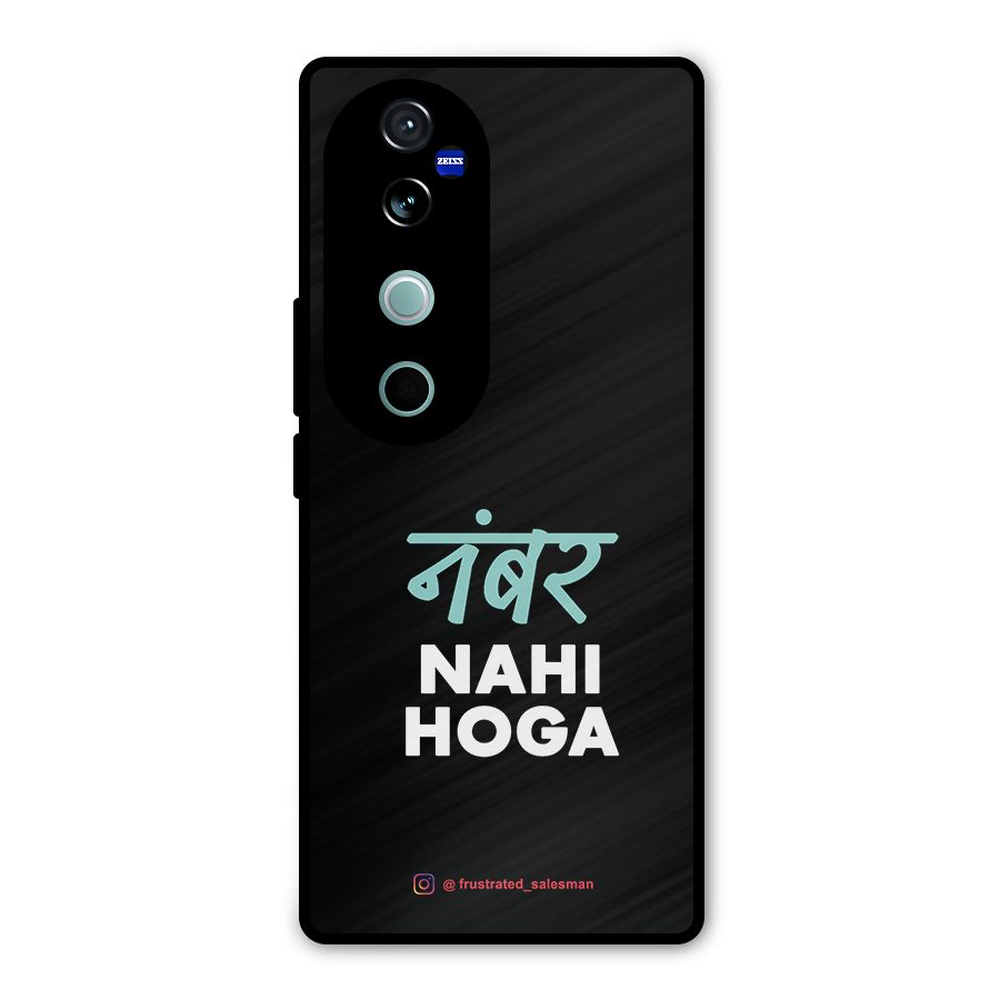 Number Nahi Hoga Black Metal Back Case for Vivo V40