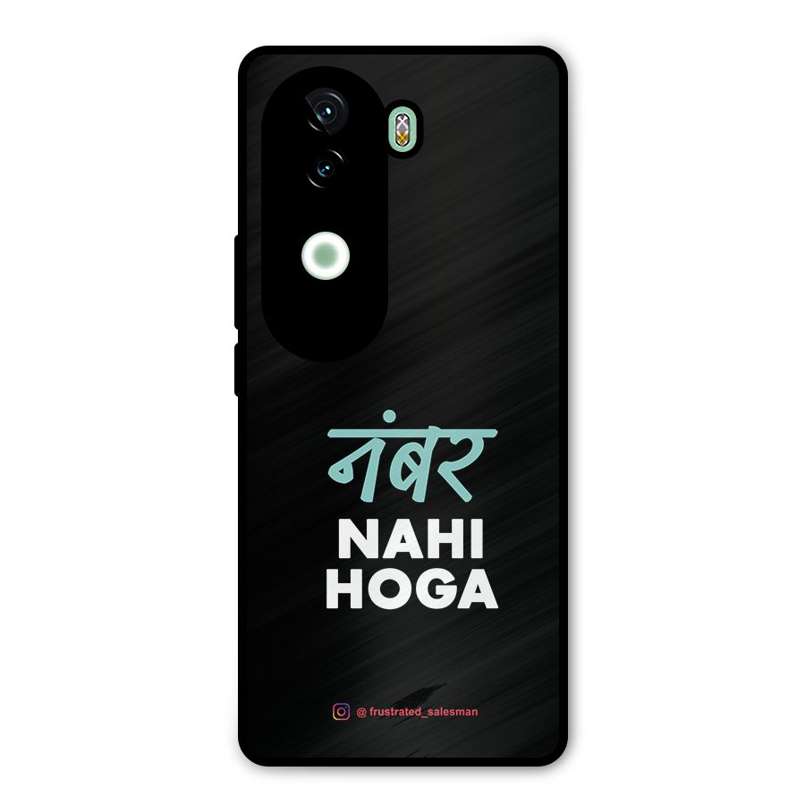 Number Nahi Hoga Black Metal Back Case for Vivo V40e