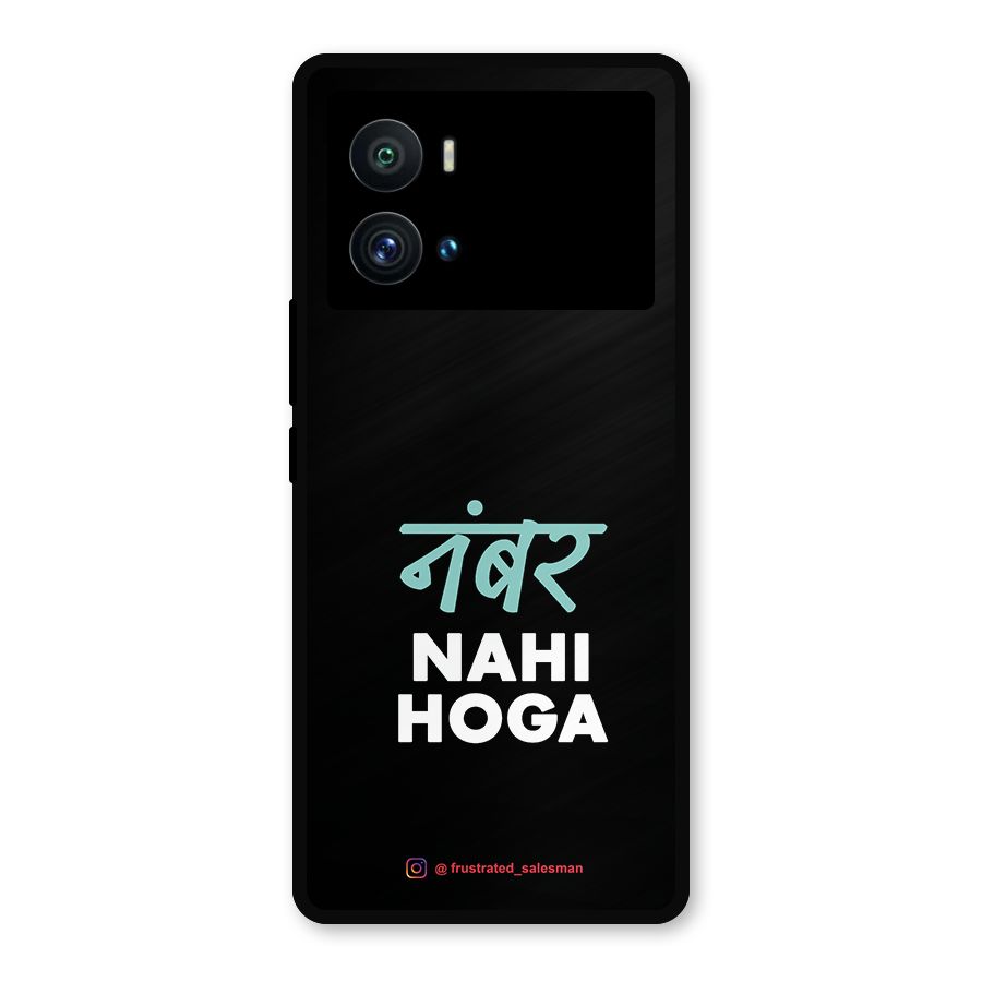 Number Nahi Hoga Black Metal Back Case for iQOO 9 Pro