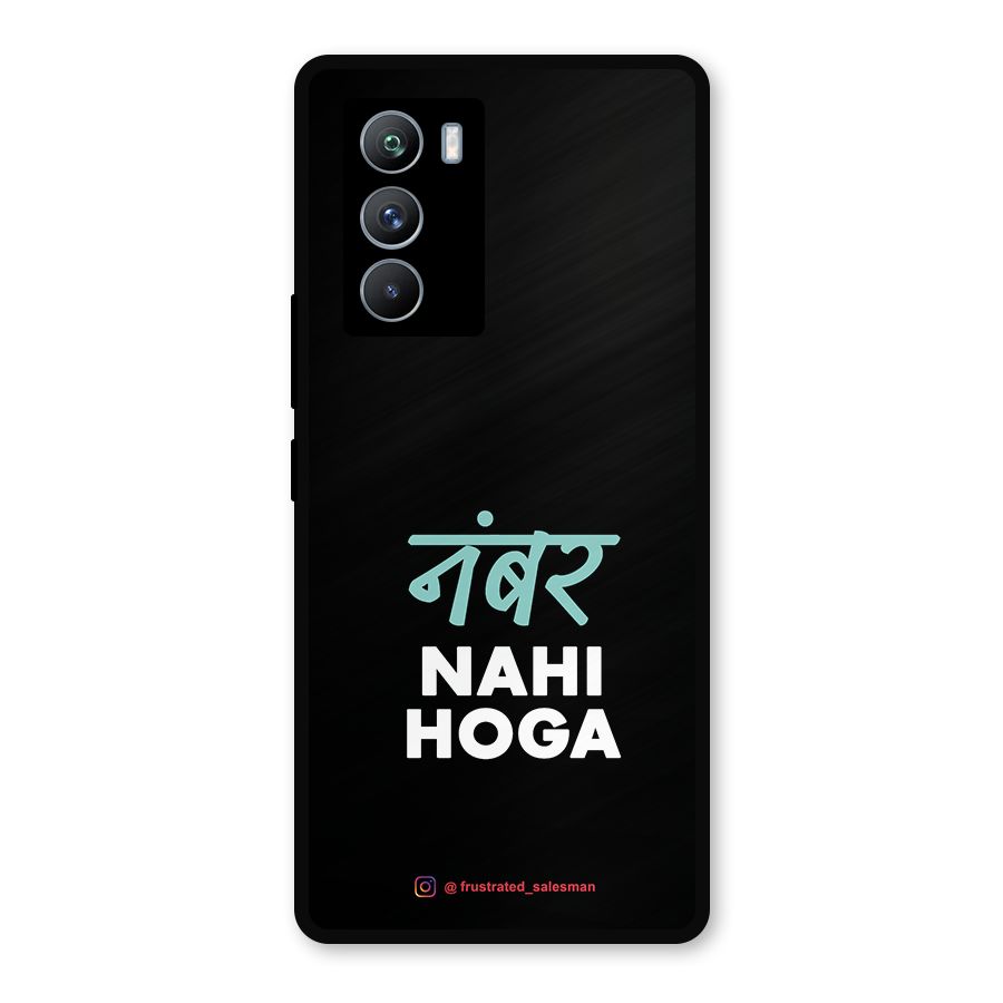 Number Nahi Hoga Black Metal Back Case for iQOO 9 SE