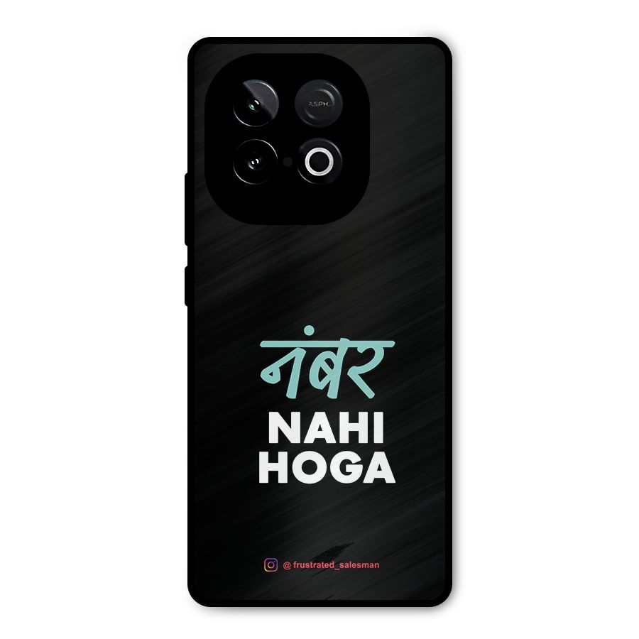 Number Nahi Hoga Black Metal Back Case for iQOO Neo 10