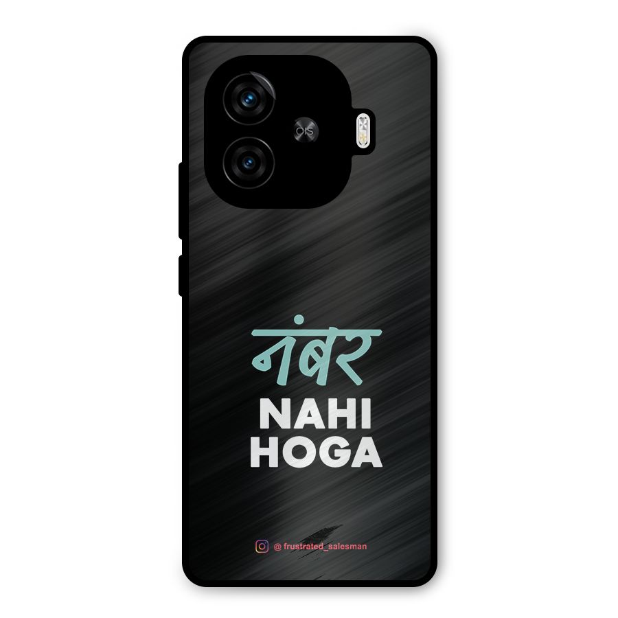 Number Nahi Hoga Black Metal Back Case for iQOO Neo 10R