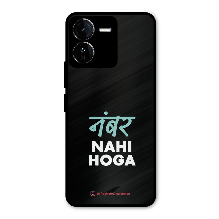 Number Nahi Hoga Black Metal Back Case for iQOO Z9