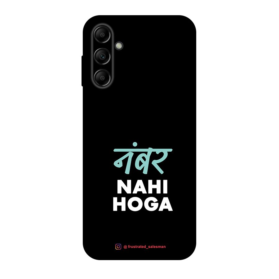 Number Nahi Hoga Black Original Polycarbonate Back Case for Galaxy A14 5G