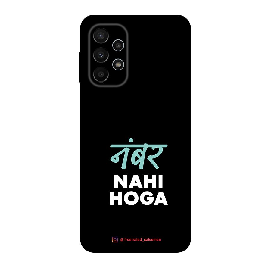 Number Nahi Hoga Black Original Polycarbonate Back Case for Galaxy A23