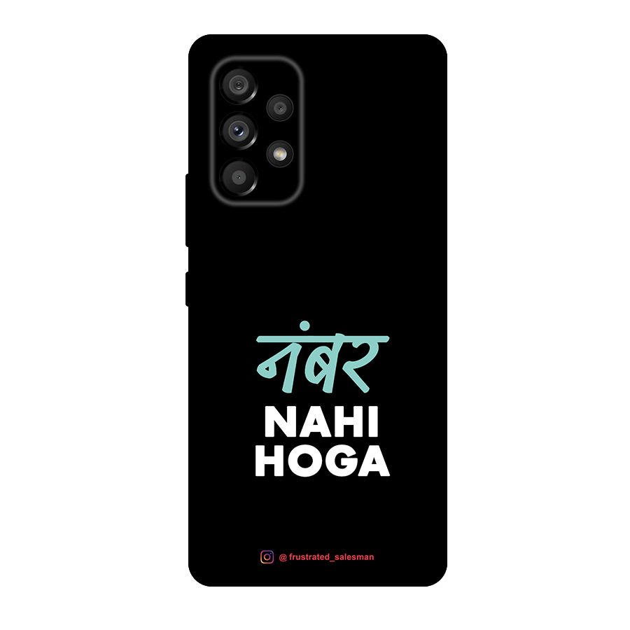 Number Nahi Hoga Black Original Polycarbonate Back Case for Galaxy A53 5G