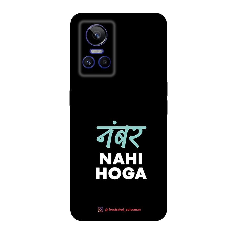 Number Nahi Hoga Black Original Polycarbonate Back Case for Realme GT Neo 3