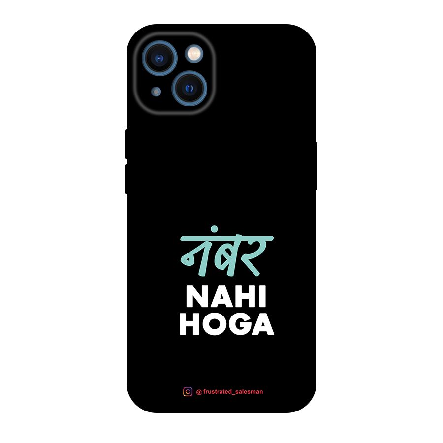 Number Nahi Hoga Black Original Polycarbonate Back Case for iPhone 13