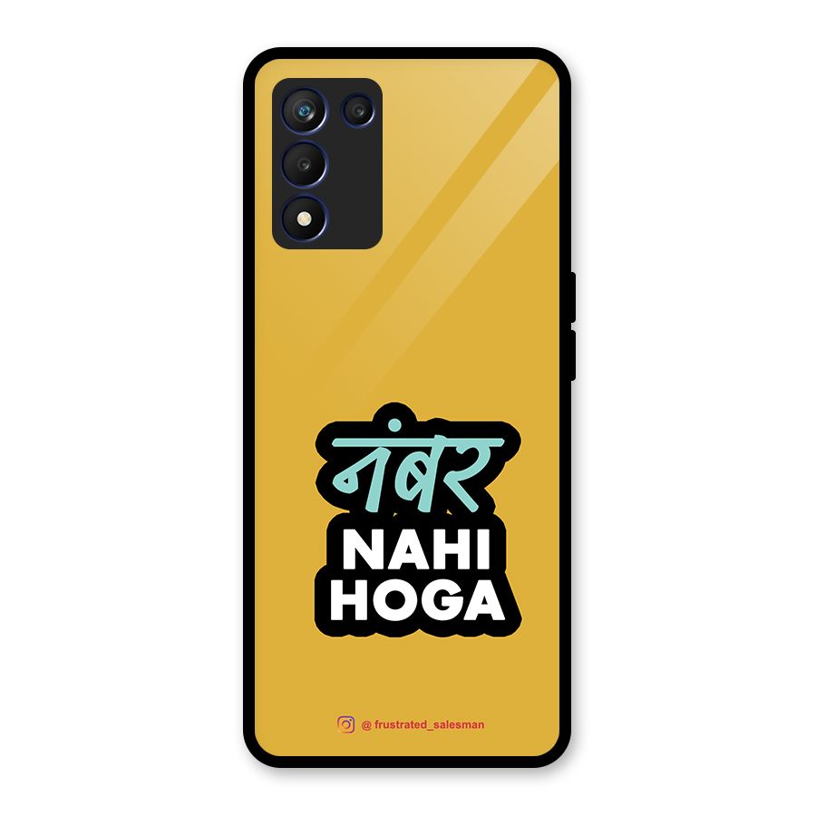 Number Nahi Hoga Mustard Yellow Glass Back Case for Realme 9 5G Speed