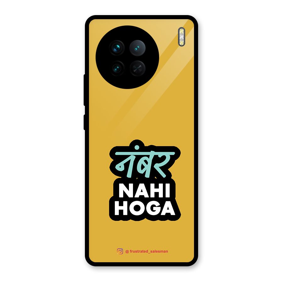 Number Nahi Hoga Mustard Yellow Glass Back Case for Vivo X90