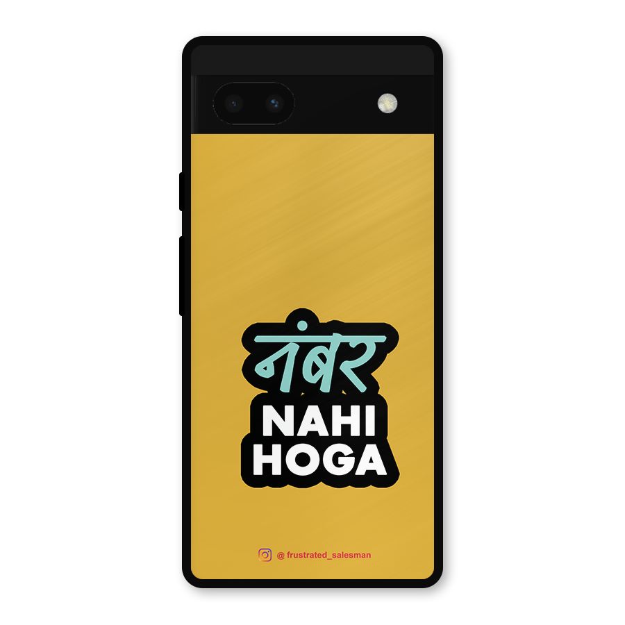 Number Nahi Hoga Mustard Yellow Metal Back Case for Google Pixel 6a
