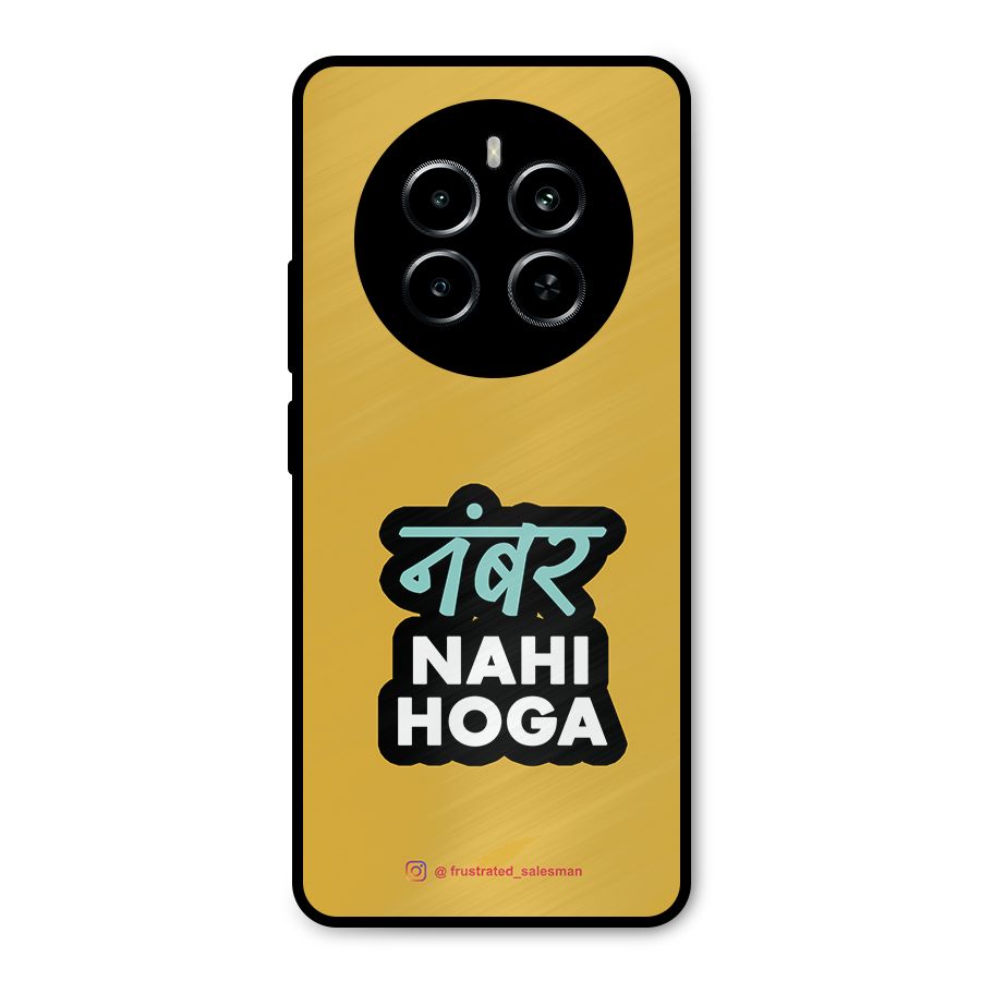 Number Nahi Hoga Mustard Yellow Metal Back Case for Realme P1