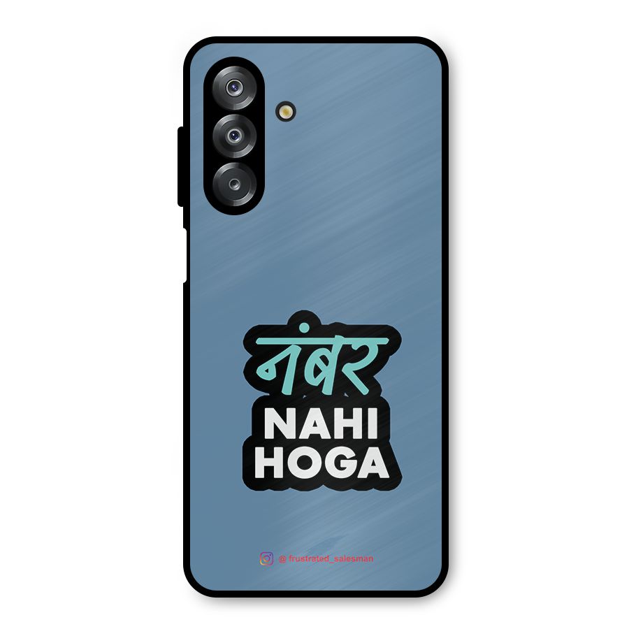 Number Nahi Hoga SteelBlue Metal Back Case for Galaxy A26