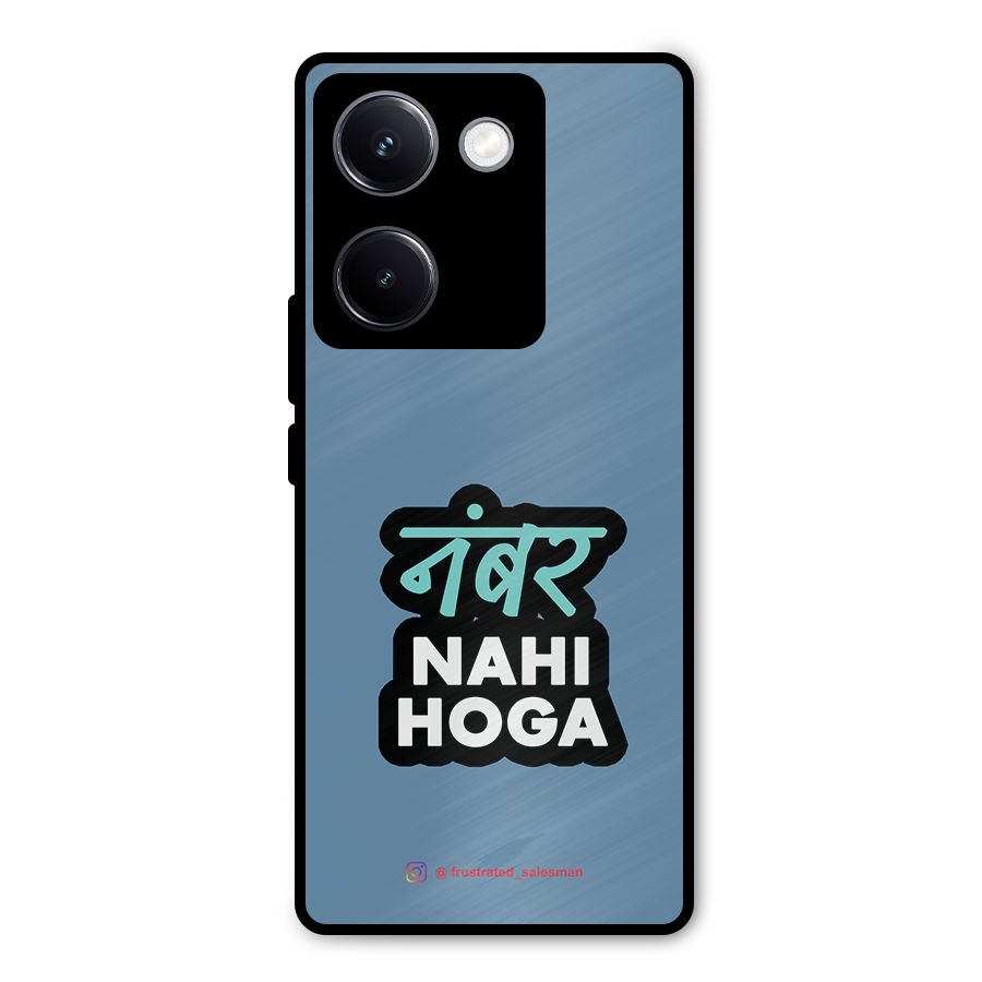 Number Nahi Hoga SteelBlue Metal Back Case for Vivo Y300 Plus