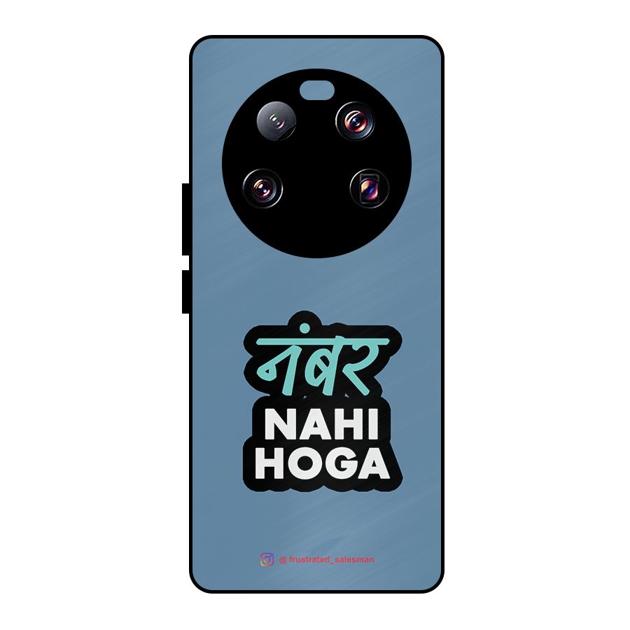 Number Nahi Hoga SteelBlue Metal Back Case for Xiaomi 13 Ultra