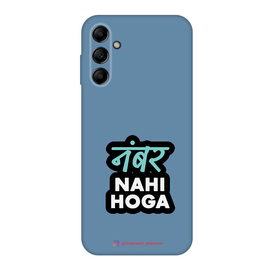 Number Nahi Hoga SteelBlue Original Polycarbonate Back Case for Galaxy A14 5G