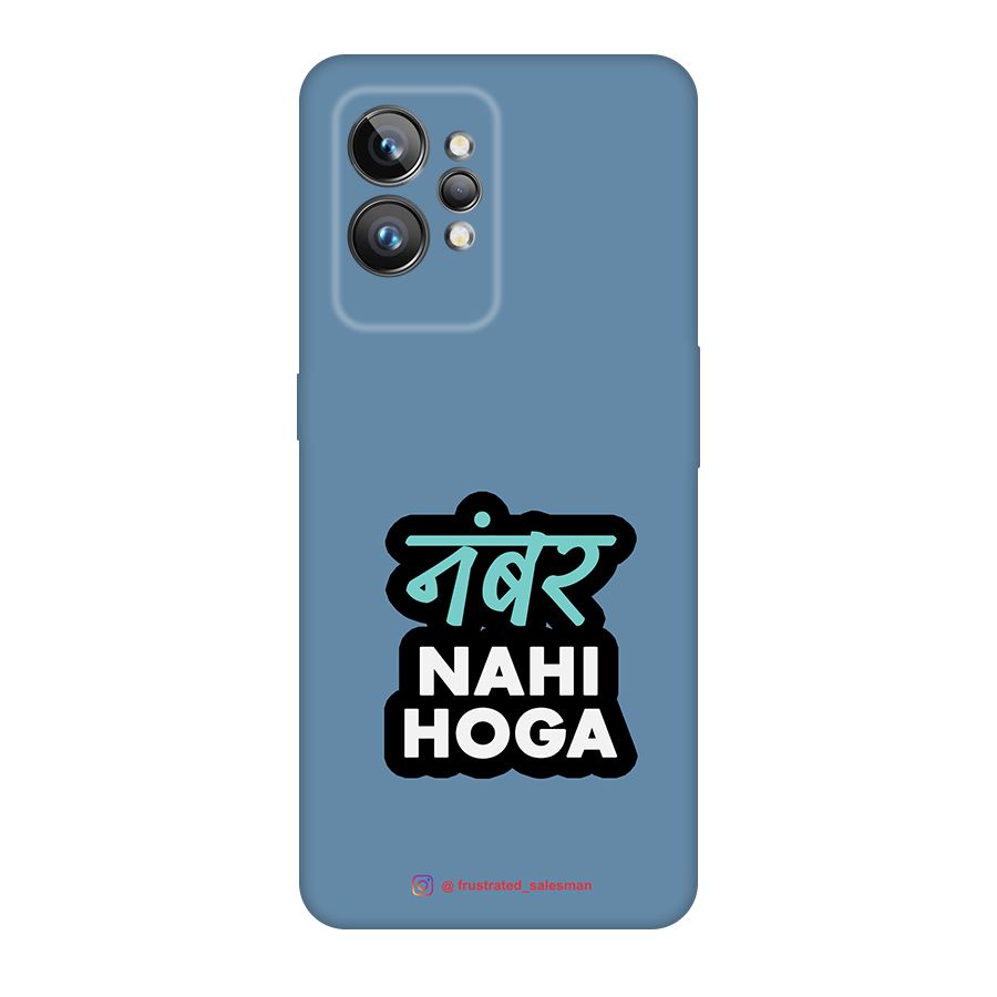 Number Nahi Hoga SteelBlue Original Polycarbonate Back Case for Realme GT2 Pro